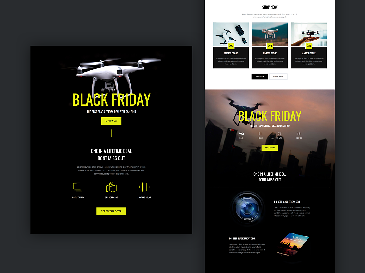 black friday website design