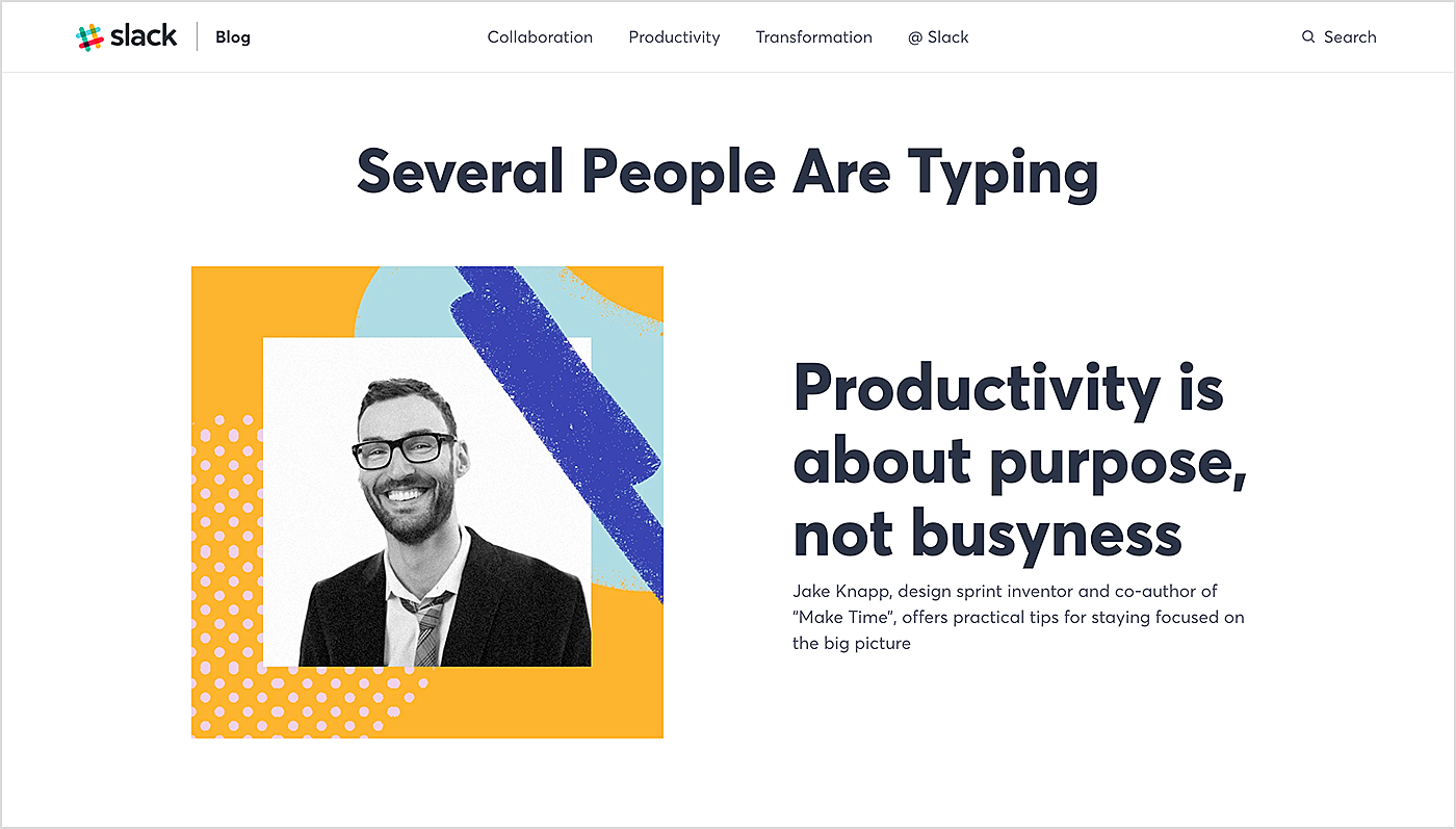 slack blog design