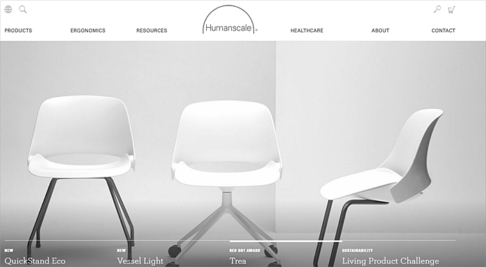 scandinavian furniture website design