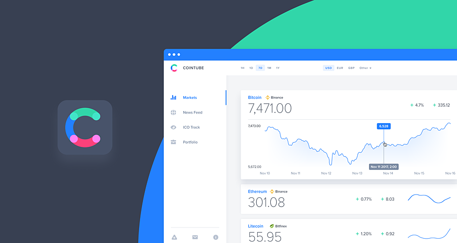 Cointube — Crypto Tracking App