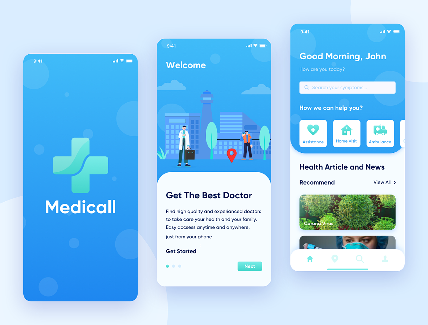 healthcare app design