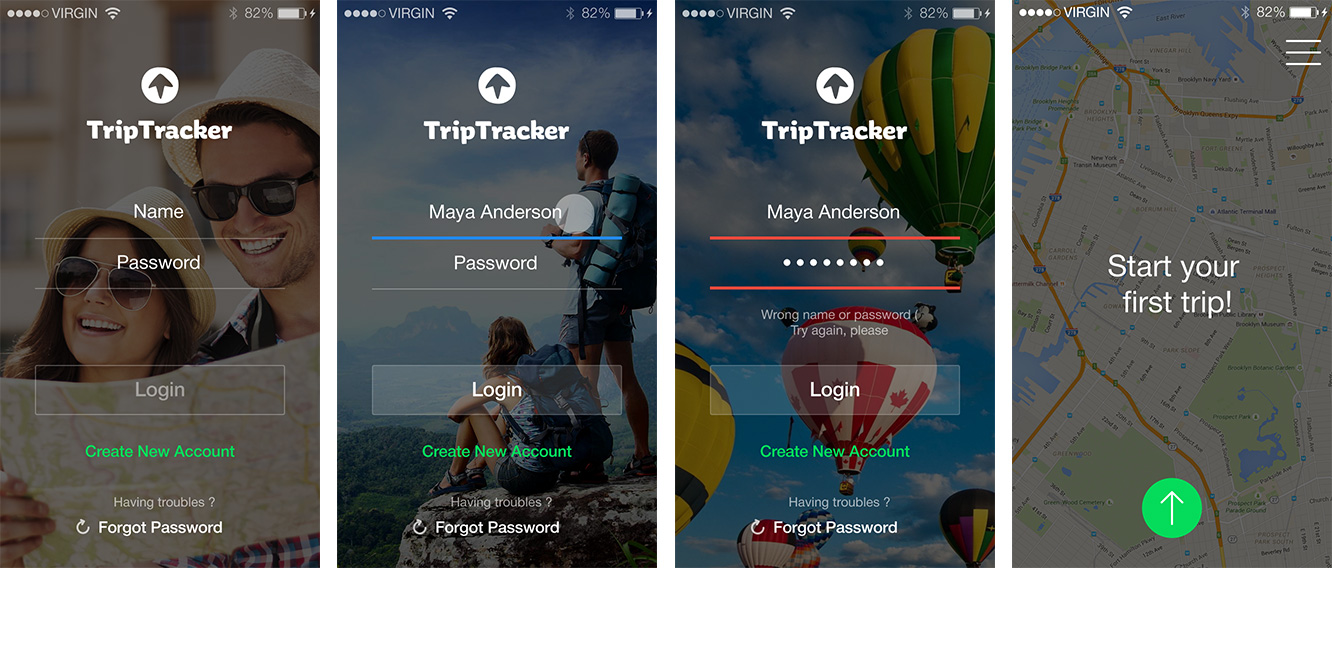 Trip Tracker Mobile App Design Case Study | AGENTE