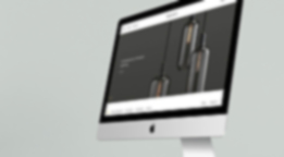 An ecommerce website opened on iMac